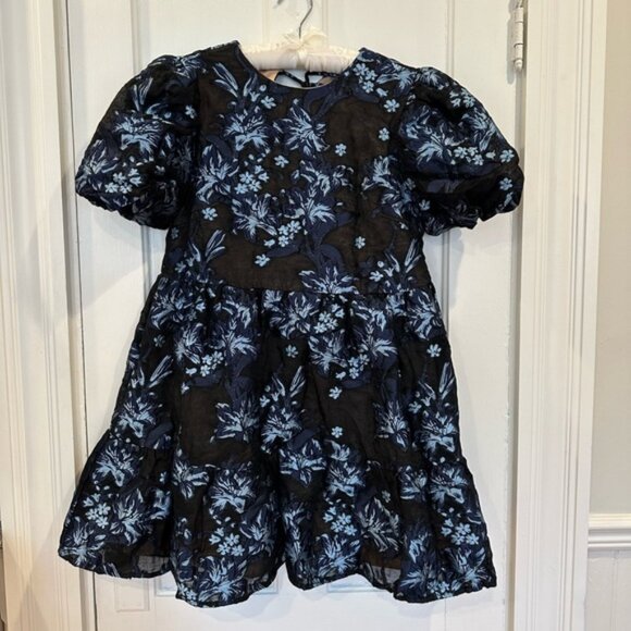 Elliatt Blue and Black Babydoll Mini Dress - Picture 1 of 11